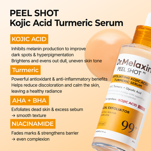 Peel Shot Glow Rice Ampoule Duo & Kojic Acid Turmeric Duo